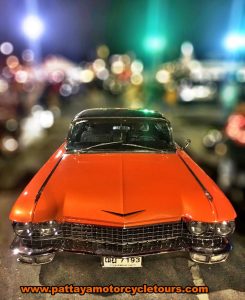 Orange American Cadillac